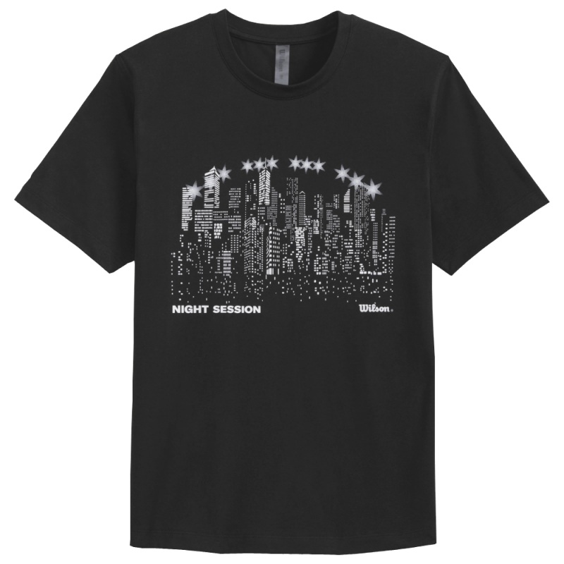 T-shirt Wilson Night Skyline Noir