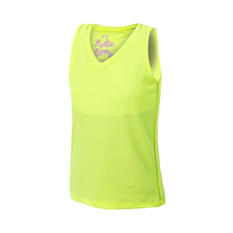 V-Neck Cutout Tank Top Girls - Yellow