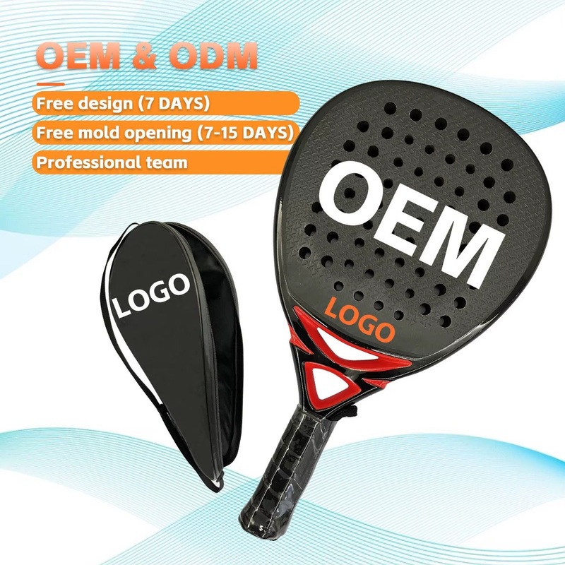 Anxspin Professional Carbon Fiber Custom Beach Tennis Racket Enhanced Performance Paddle Padel Beach Tennis Paddle Racket for Training