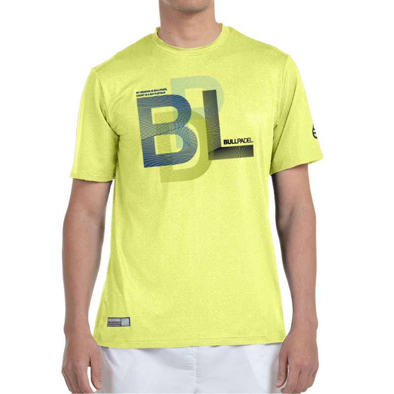 T-shirt Bullpadel Bebas Jaune|S|M|L|XL|XXL