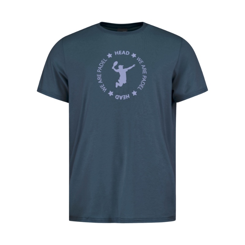 T-shirt Head We Are Padel Bleu Marine