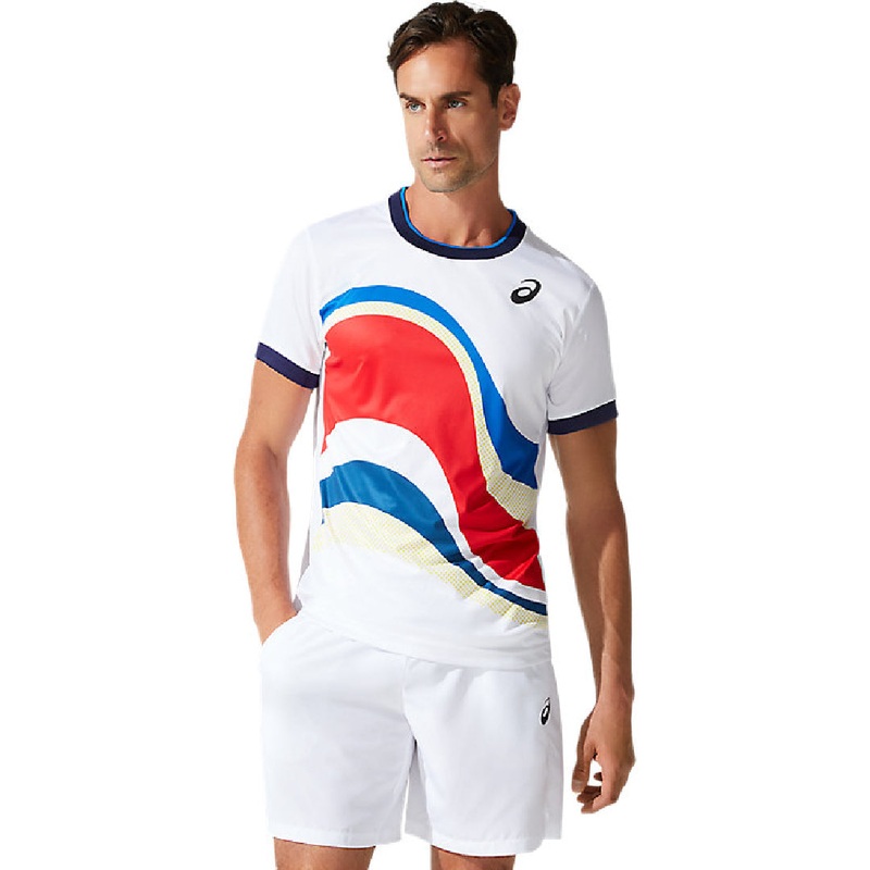 Asics MATCH GRAPHIC TEE BRILLIANT WHITE T-Shirt