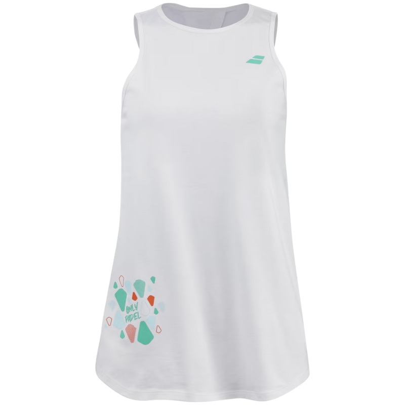 Dbardeur Babolat Padel Cotton Tank Femme Blanc 2024