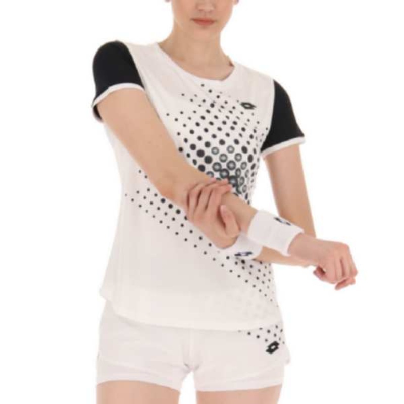 Lotto Women's Top IV Tee Top (Bright White/Black)