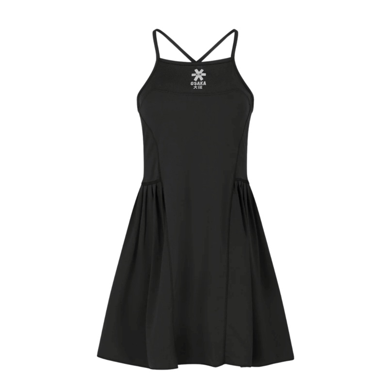 Osaka Women Pleated Tech Dress | Black