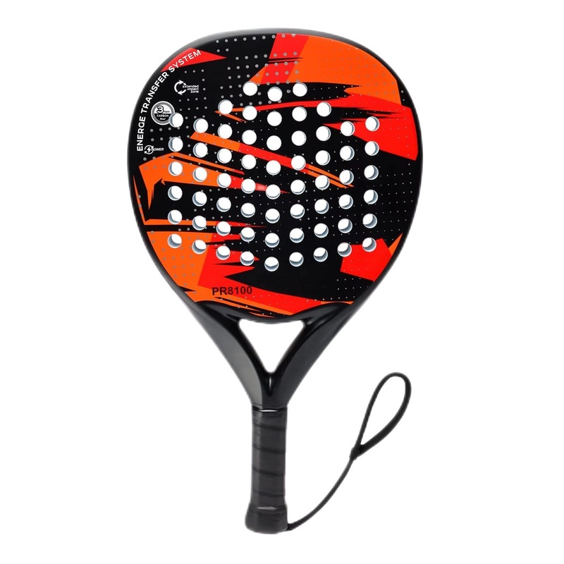 Anxspin OEM Premium Professional Padel Outdoor Sports Beach Tennis Racket 3K 12K 18K Shaped Carbon Paddle Beach Tennis Paddle Racket with Custom Logo