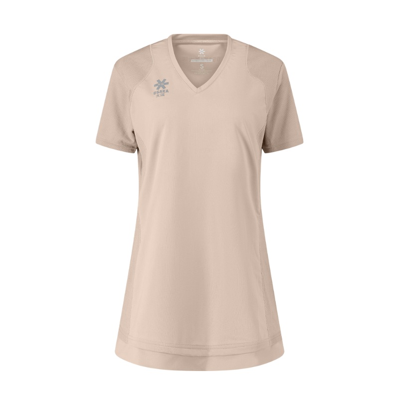 Robe Osaka V Neck Tech Beige Femme