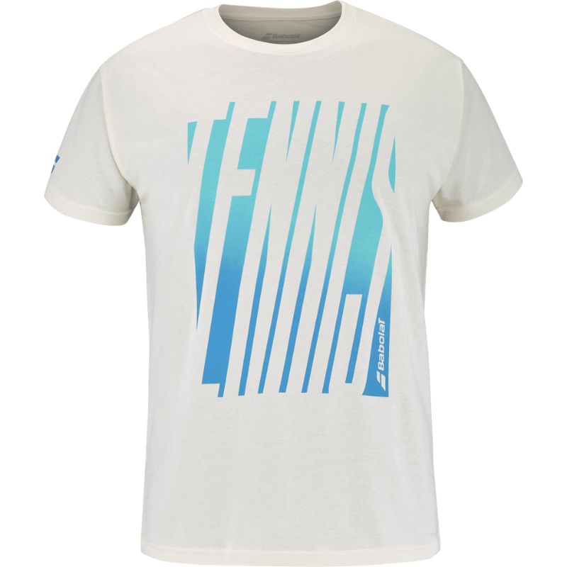 T-shirt Babolat Exercise Message Tee Blanc 2025