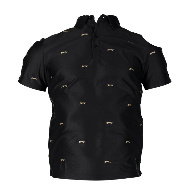 Polo Slazenger Parson AOP Dry Fit Noir Panthre
