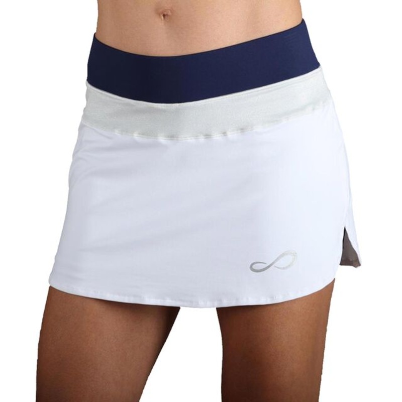 Race Skirt Women - White, Dark Blue