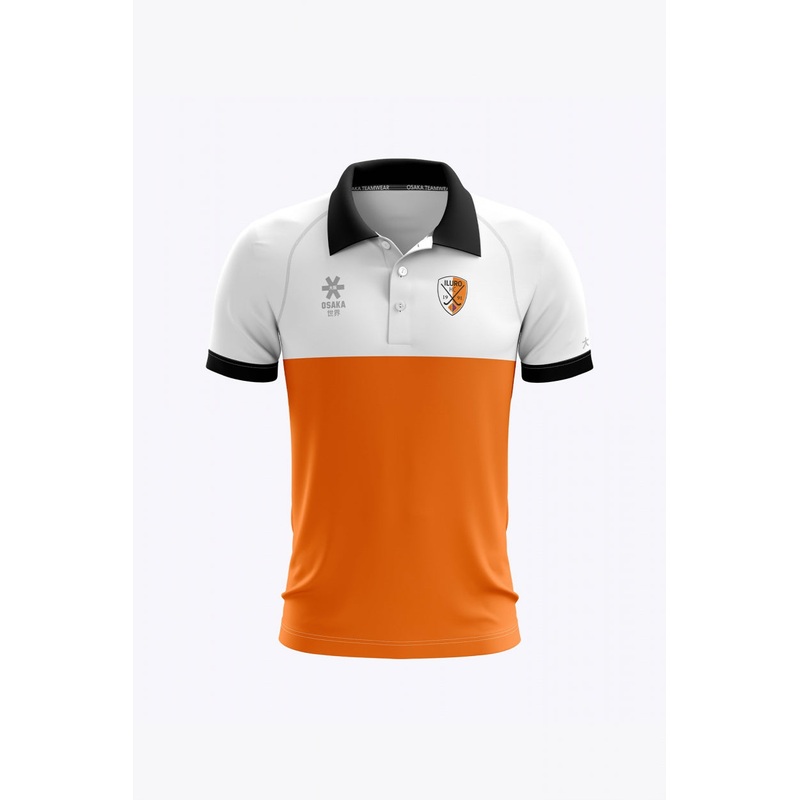 Iluro Men Polo Jersey | White-orange