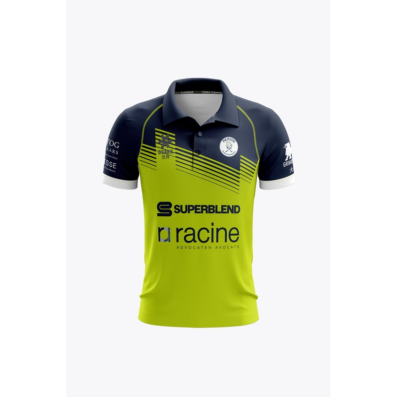 Merode Men Polo Jersey | Navy-Lime