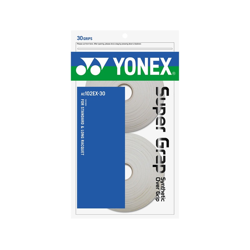 Yonex Super Grap (30 Wraps)|White|Black|Wine Red|Yellow|Mint Green|Pink (New to 30pk)