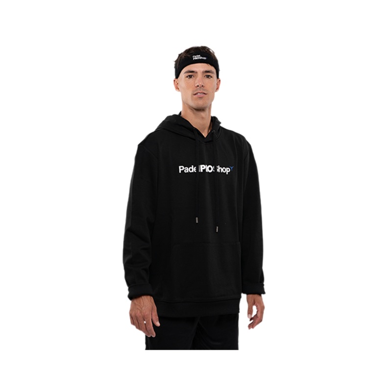 Sudadera Negra Logo Blanco 2025
