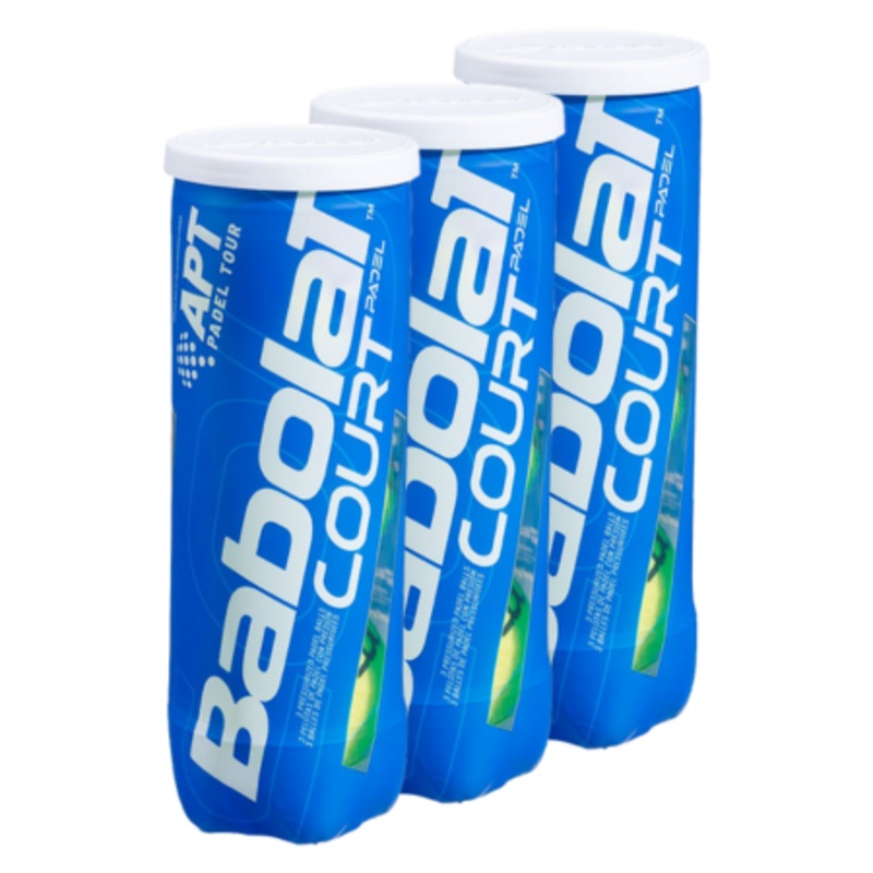 3 cans of Babolat Court Padel Balls