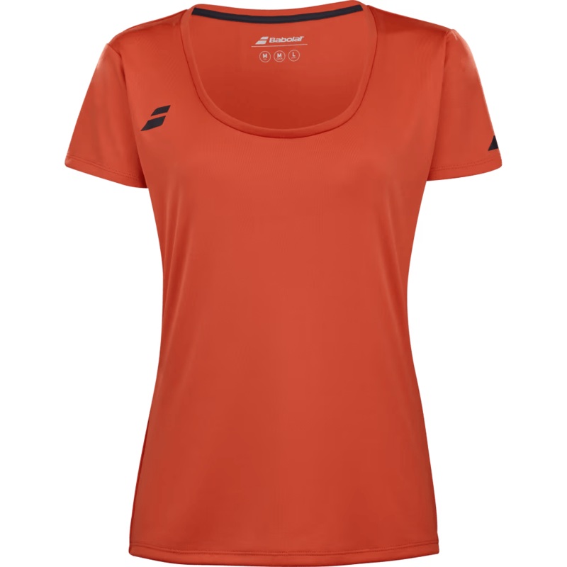 T-shirt Babolat Play Cap Sleeve Top Rouge/Orange Femme