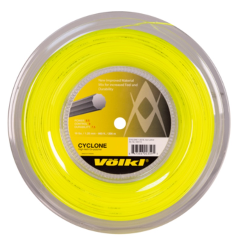 Volkl Cyclone 18/1.20 Tennis String Reel (Neon Yellow)