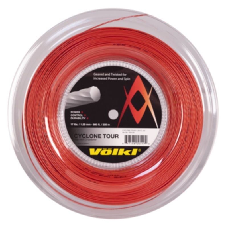 Volkl Cyclone Tour 17/1.25 Tennis String Reel (Red)