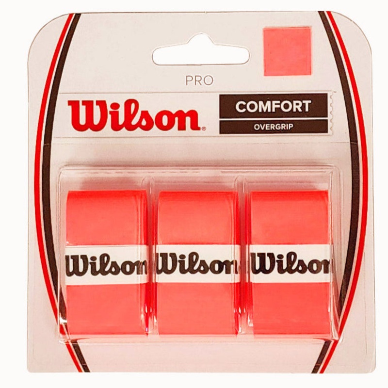 Wilson Pro Overgrip 3 Pack (Coral Orange)