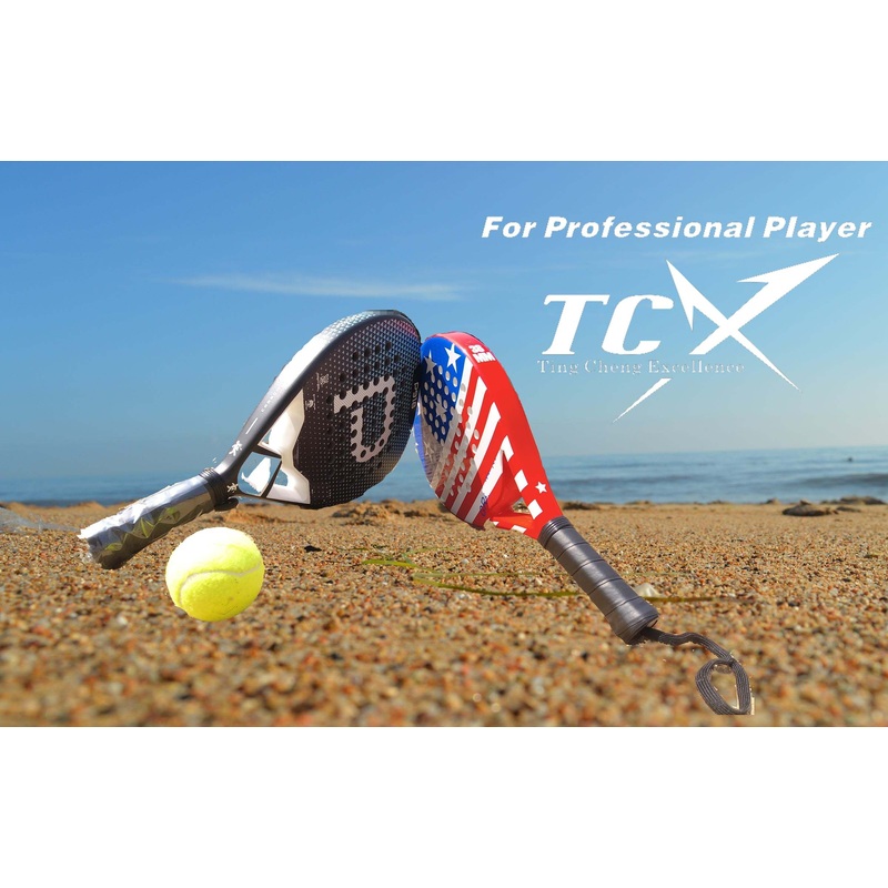 18K Carbon Beach Tennis Racket for Professional Palyers