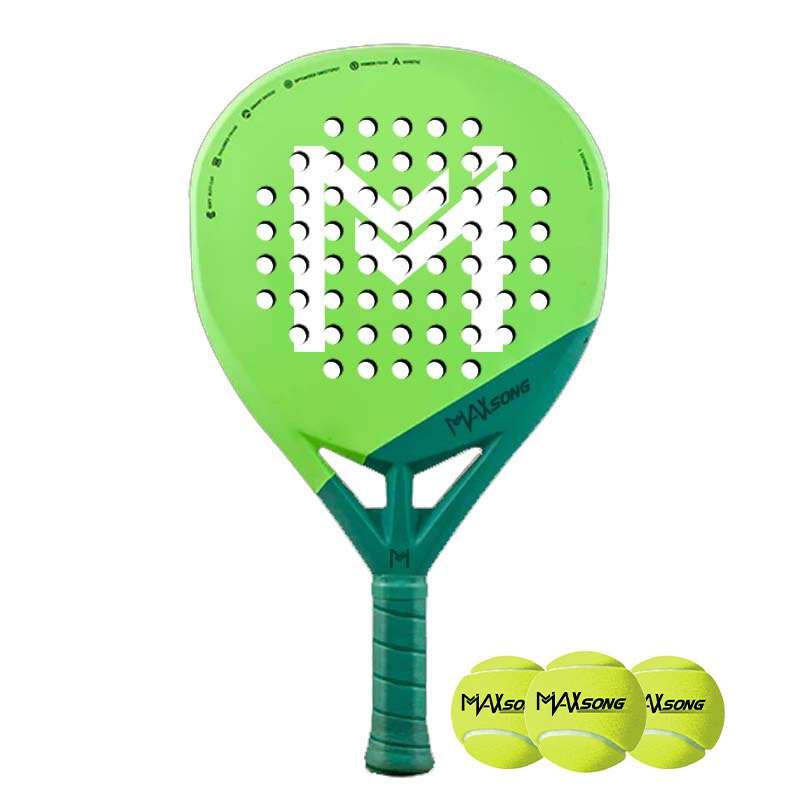3K Carbon with 3D Spin Rough Surface Paddle Tennis Diamond Shape Padel Racquets