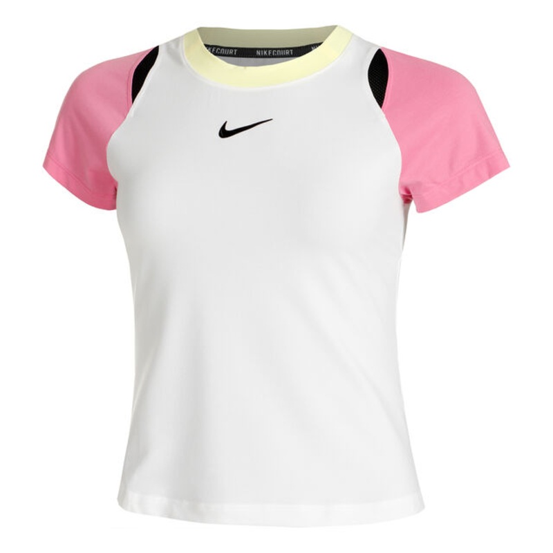 Court Dri-Fit Advantage T-Shirt Women - White, Pink