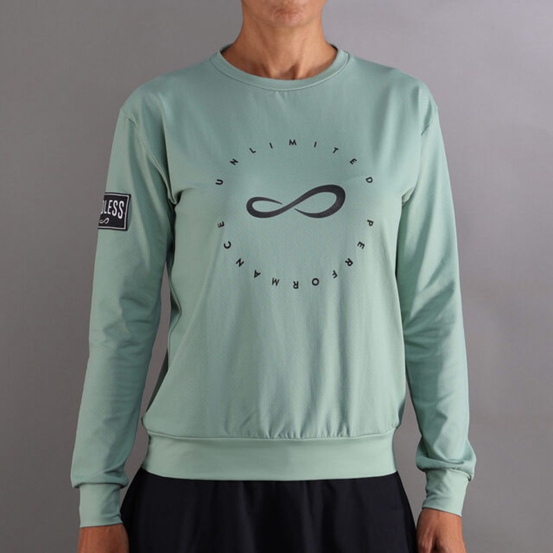 Inner Tech Sweatshirt Women - Green, Dark Blue