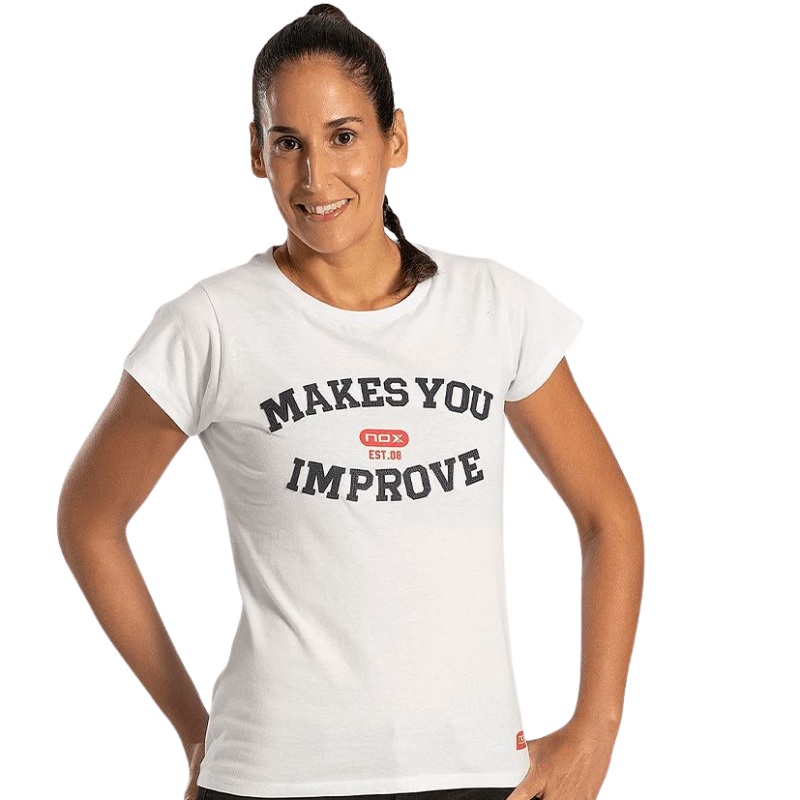 T-shirt Nox Basic Blanc Femme|XXS|XS|S|M|L
