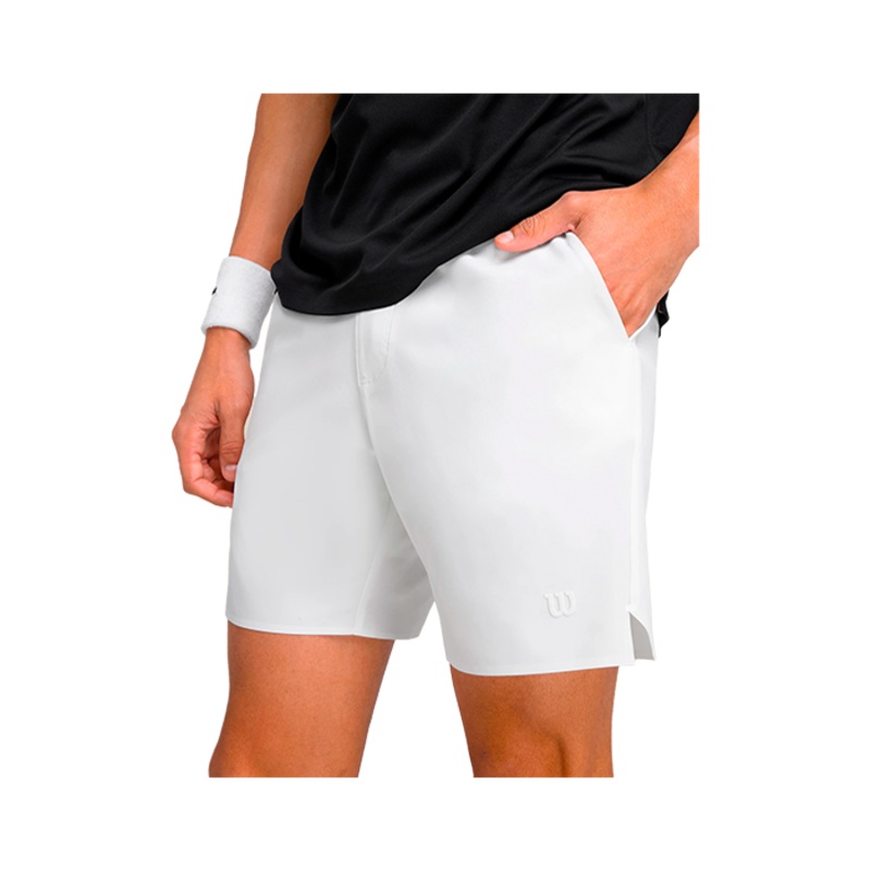 Pantaln Corto Wilson Tournamet V2 7/Blanco 2025