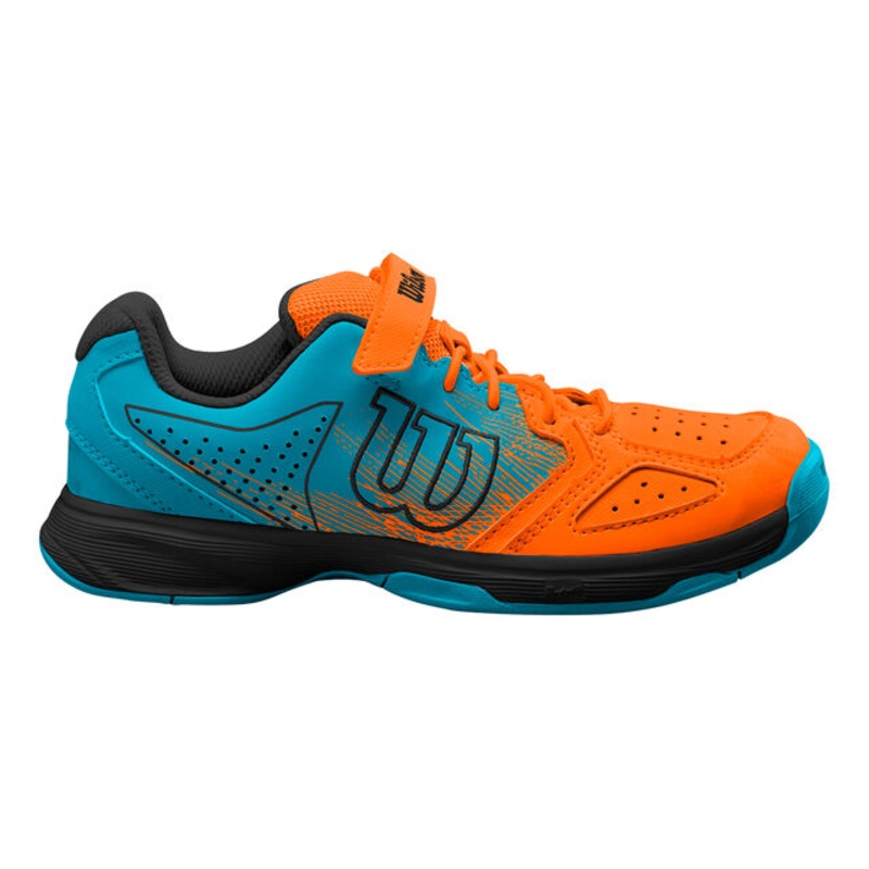 Kaos Padel Shoe Kids - Orange, Turquoise