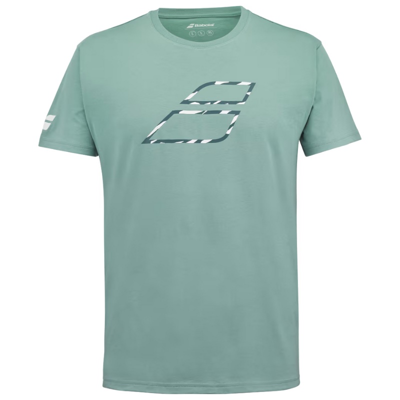 T-shirt Babolat Exercice Big Flag Vert 2024