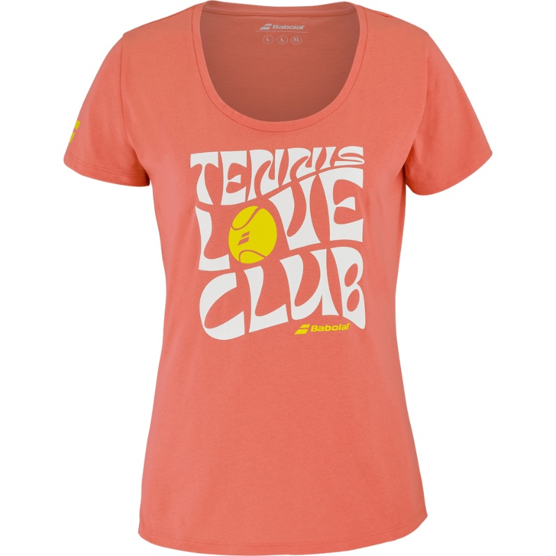 T-shirt Babolat Exercise Message Tee Orange Femme 2025