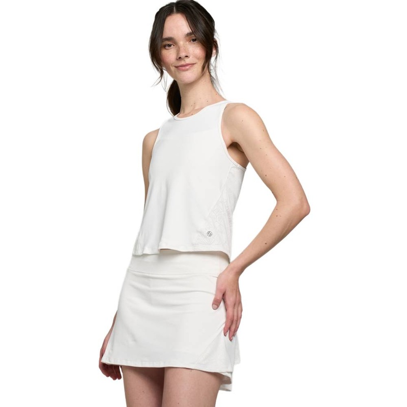 Lija Women's Elite Baton Tank Top (White)