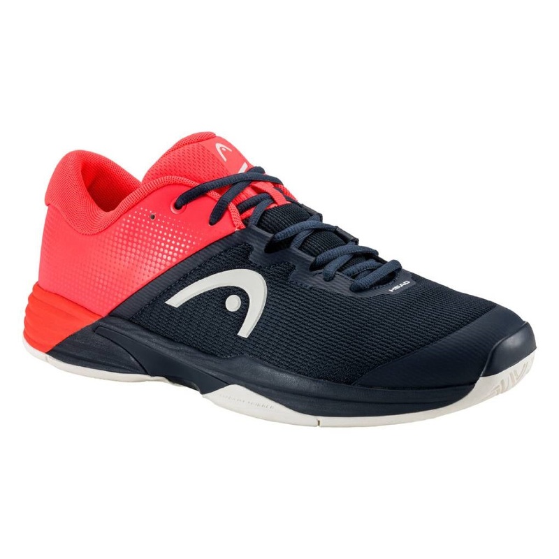 Head Revolt Evo 2.0 Men's Tennis Shoe (Dark Blue / Neon Red)