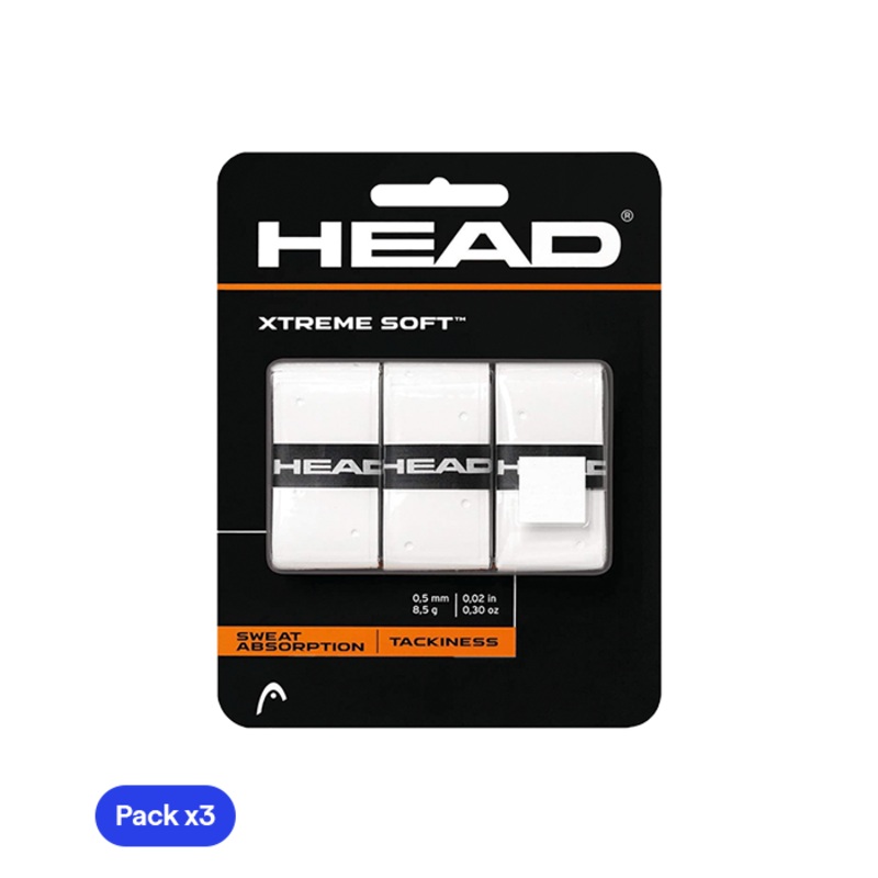 Overgrips HEAD XtremeSoft Blanco (Pack x3)