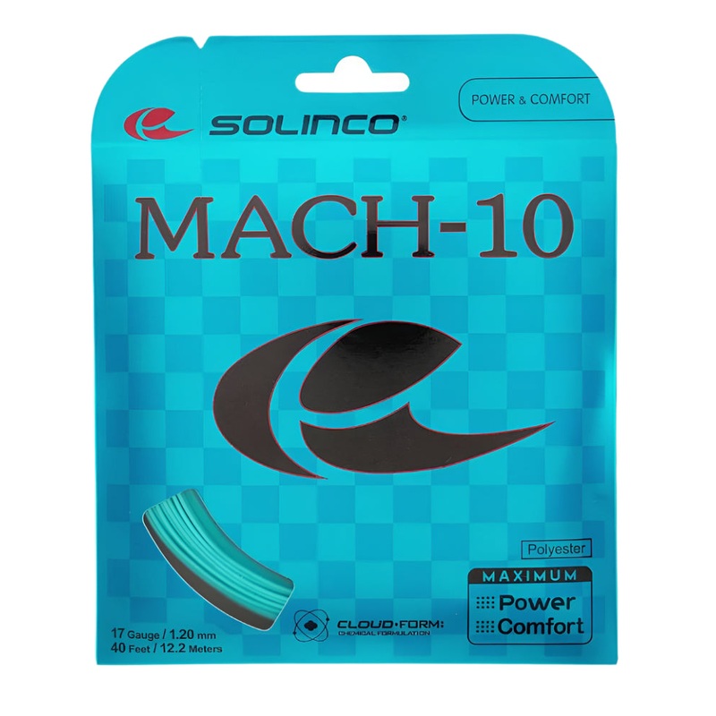 Solinco Mach-10 17/1.20 Tennis String (Blue)