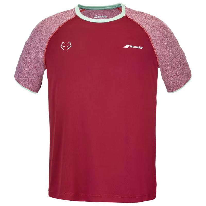 T-shirt Babolat Crew Neck Tee Lebron Rouge 2024