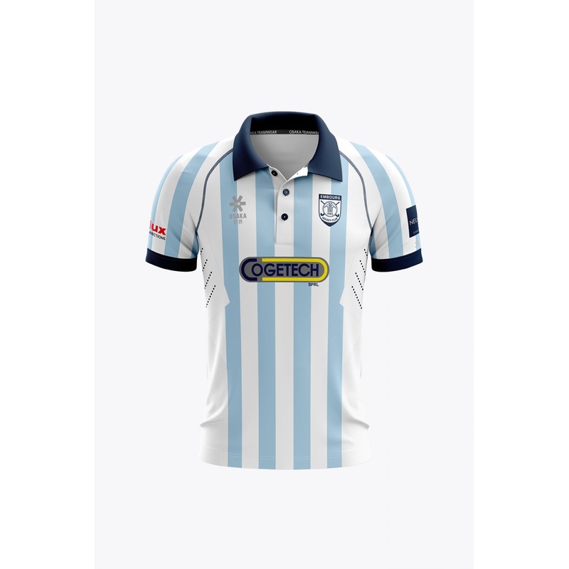 Embourg Women Polo Jersey - Retro Edition | Blue-White