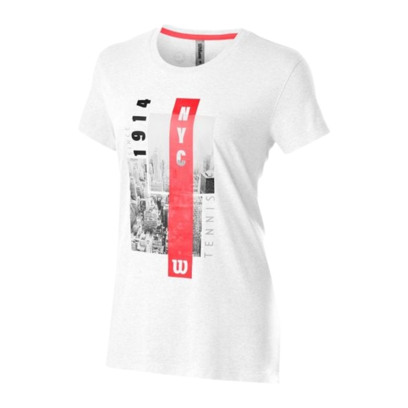 T-shirt Wilson Aerial Tech Blanc Femme