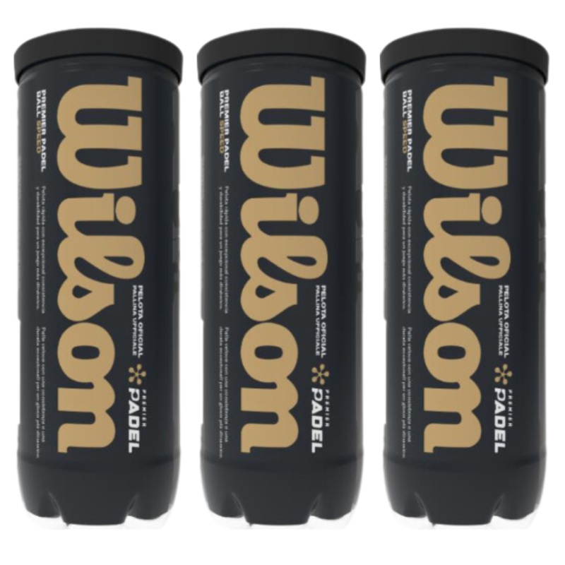 Tripack de 3 balles de padel Wilson Premier Padel Speed