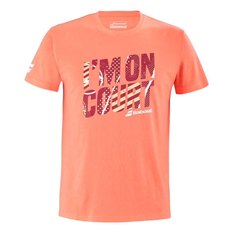 T-shirt Babolat I'M ON COURT Corail