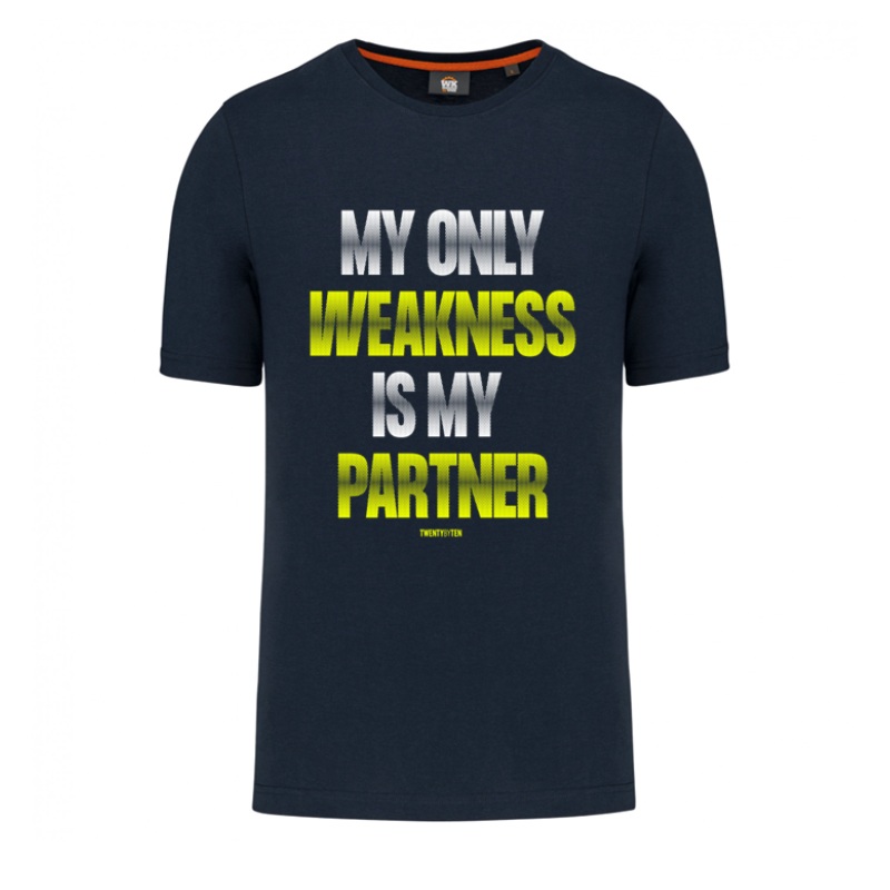 T-shirt TBT - Padel Wear My Only Weakness Noir