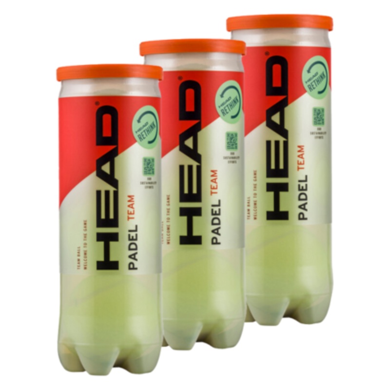 3 cans Of Padel Balls Head Padel Team