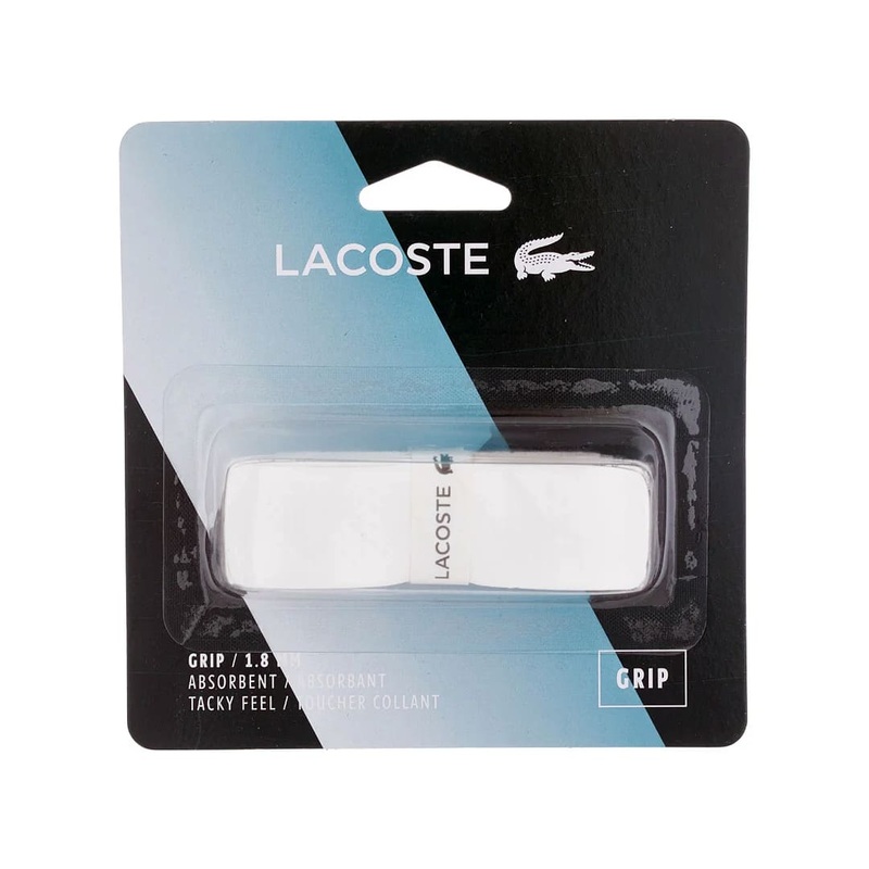 Lacoste Replacement Absorbent White Grip (1 x Pack)