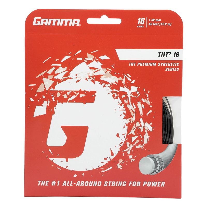 Gamma TNT2 16/1.32 Tennis String (Black)