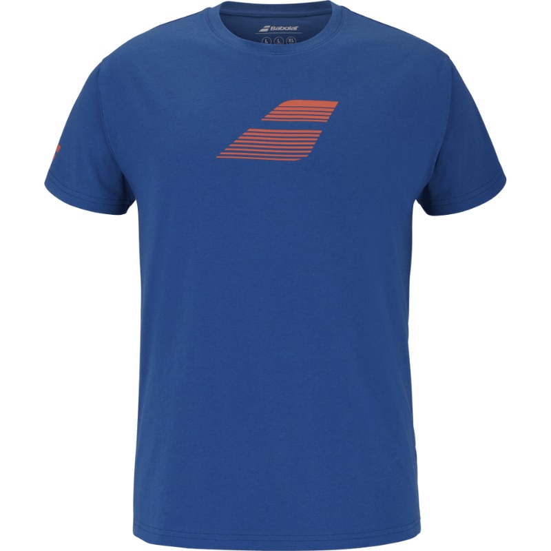 T-shirt Babolat Exercise Big Flag Tee Bleu 2025