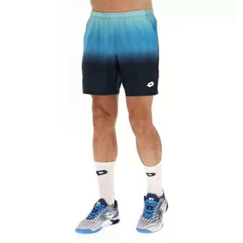 Lotto Men's Top IV 7-Inch Short (Blue/Navy Blue)