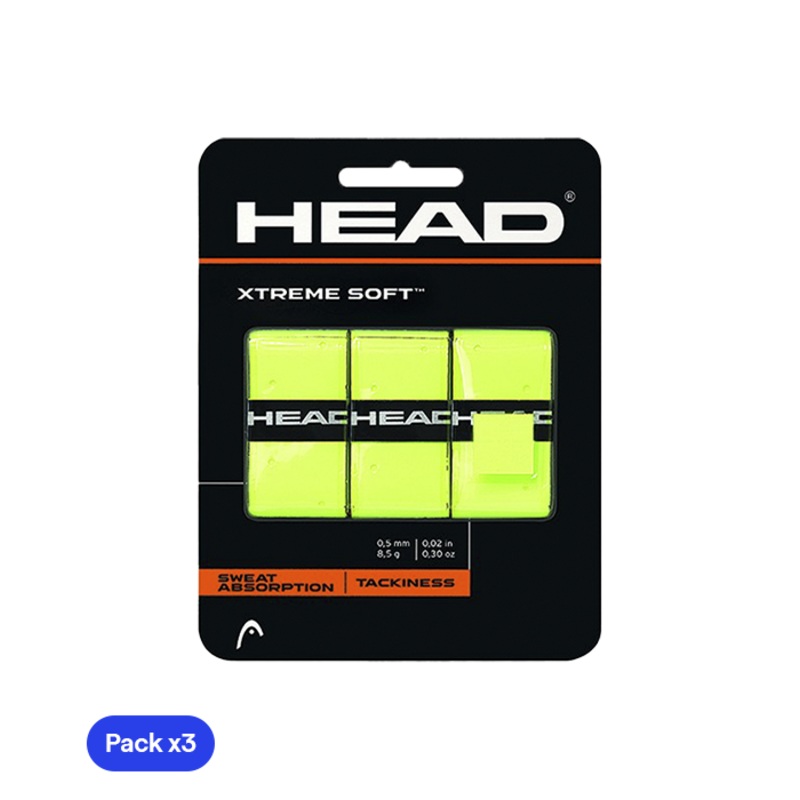 Overgrips HEAD XtremeSoft Amarillo (Pack x3)