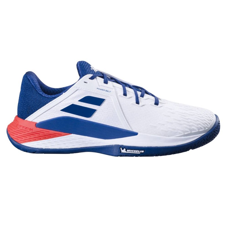 Babolat Propulse Fury 3 AC Men's Tennis Shoe (White/Blue)