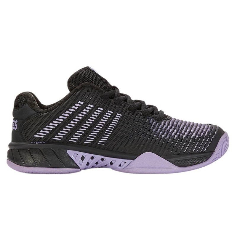 K-Swiss Hypercourt Express 2 Women's Tennis Shoe (Black/Purple)